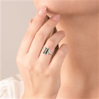 Anello Mirco Visconti Donna in Oro bianco Acquamarina LF126/30AC - LF126/30AC